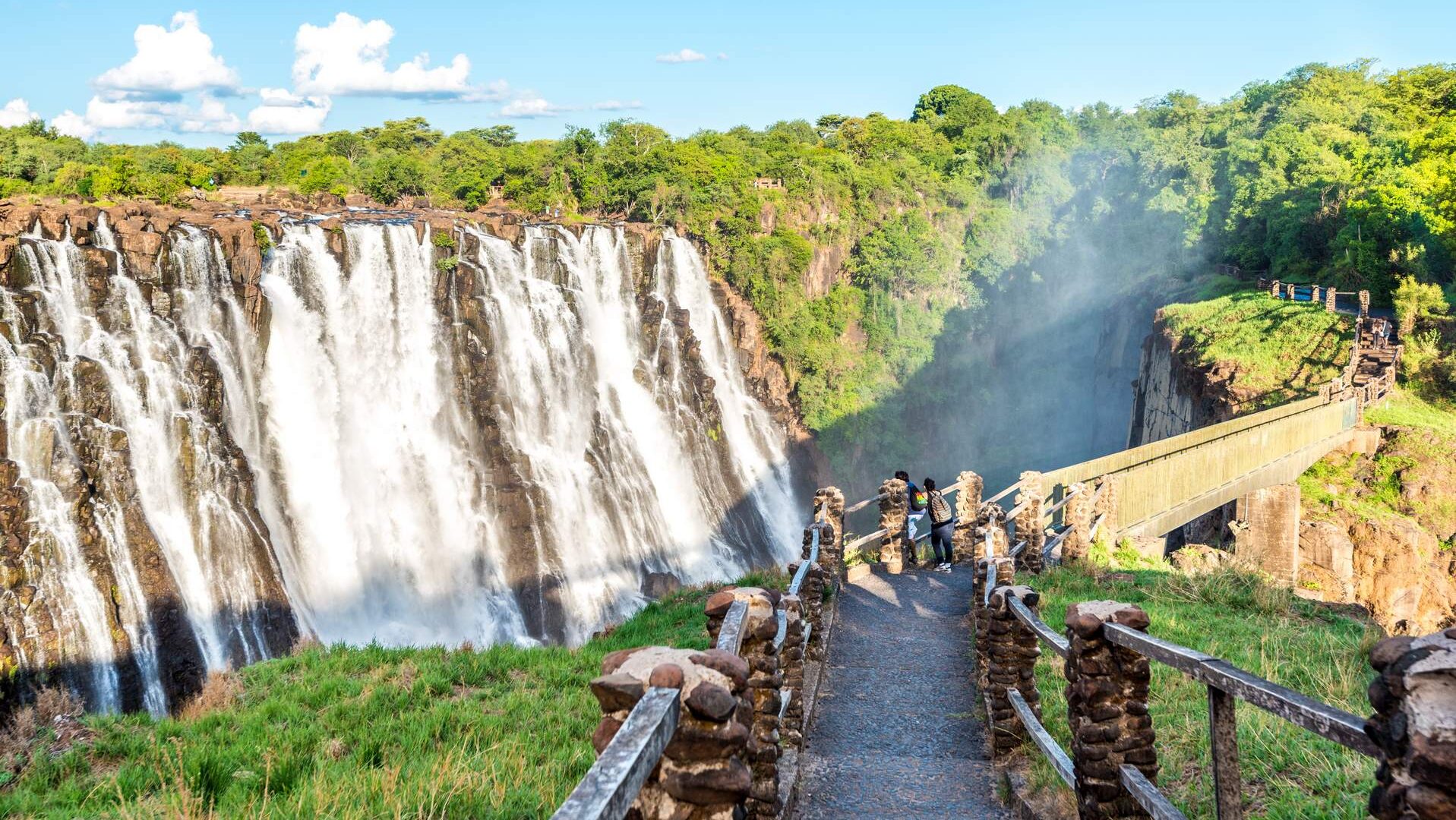 Victoria,Waterfall,Bridge Victoria falls Zimbabwe